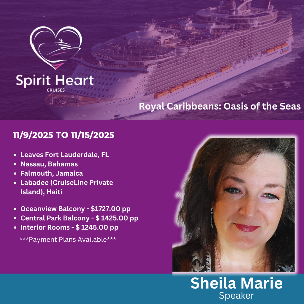 Join Sheila Marie on the Spirit Heart Cruise – A Life-Changing Sea Conference-Royal Caribbean Oasis