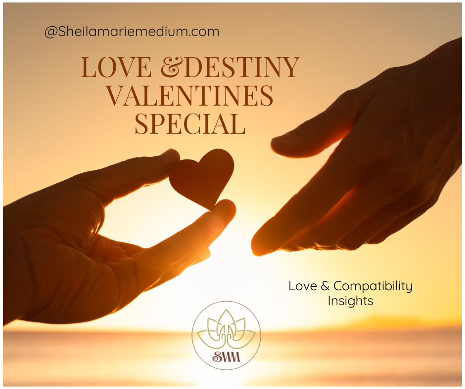 Psychic Mediumship Online Reading/ 30 minute/ Valentine discount